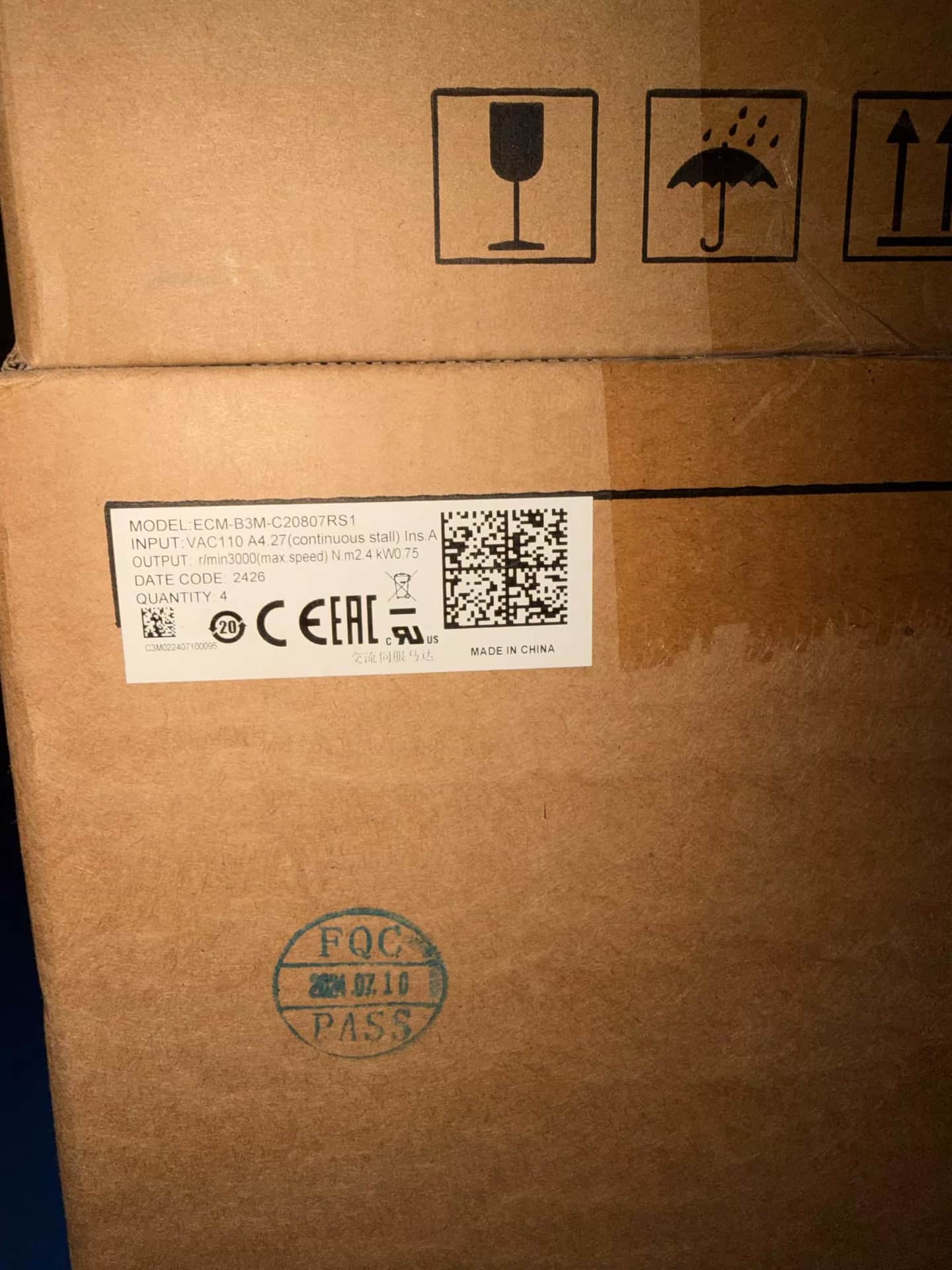100 % brandneuer Original-Frequenzumrichter Delta ECM-B3M-C20807RS1, Antriebsservomotor