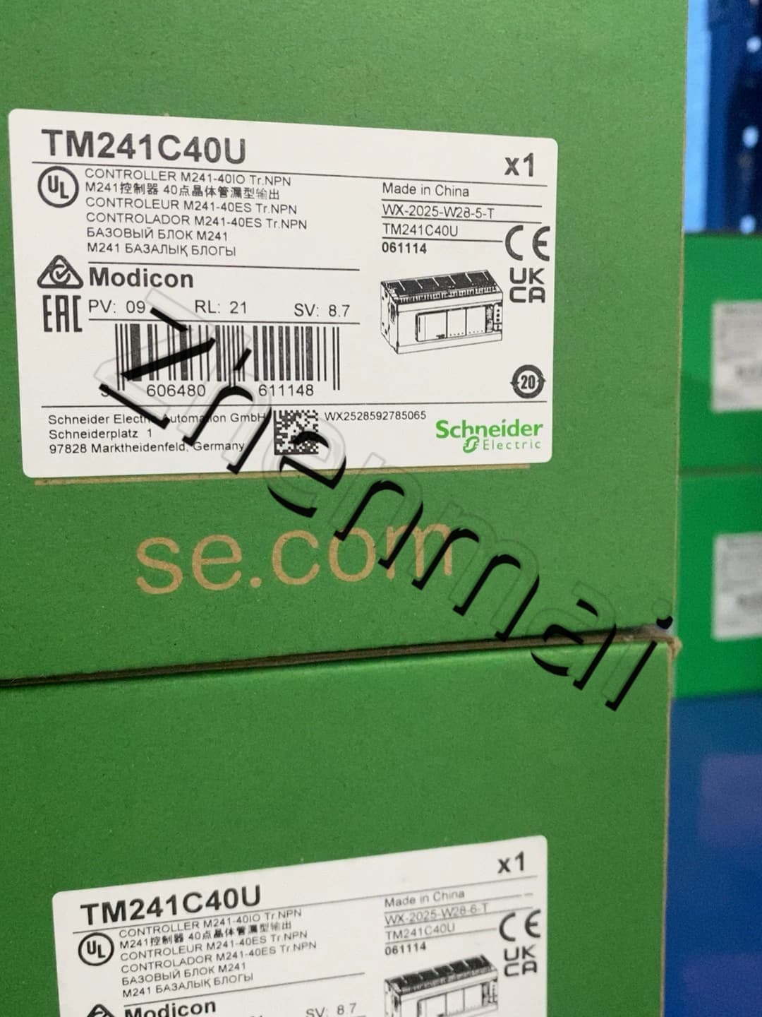100 % brandneue, originale und echte Schneider TM241C40U Frequenzumrichter, Leistungsschalter, Schütze, Schutzgeräte