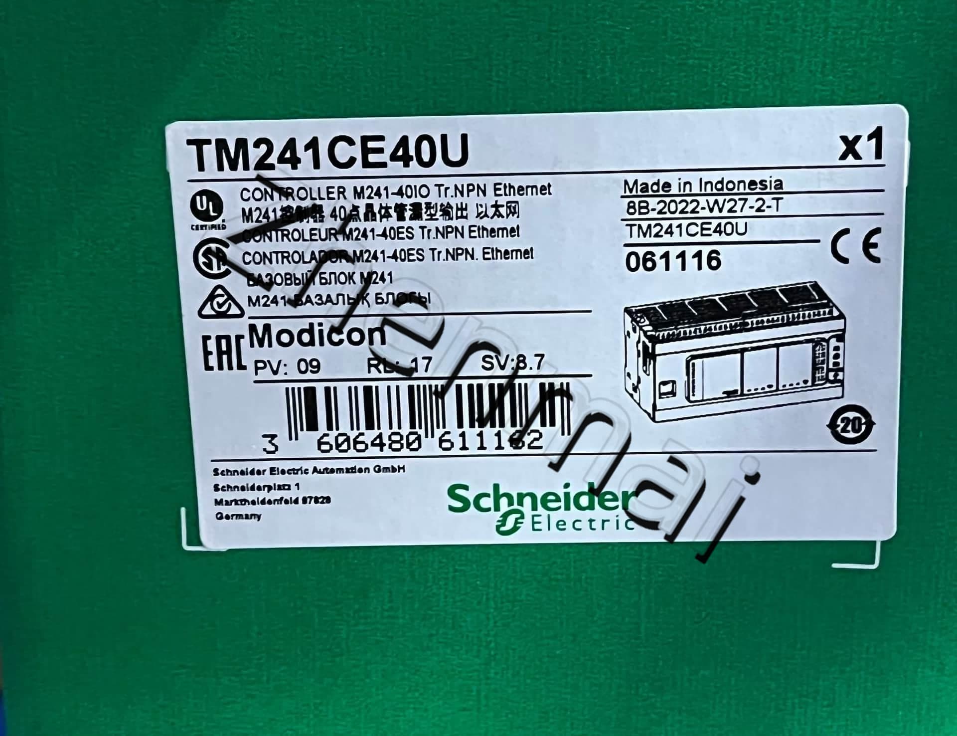 100 % brandneue, originale und echte Schneider TM241CE40U Frequenzumrichter, Leistungsschalter, Schütze, Schutzgeräte
