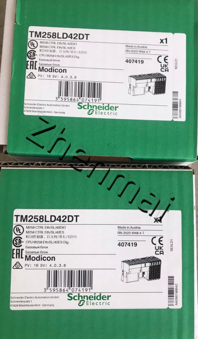 100 % brandneue, originale und echte Schneider TM258LD42DT Frequenzumrichter, Leistungsschalter, Schütze, Schutzgeräte