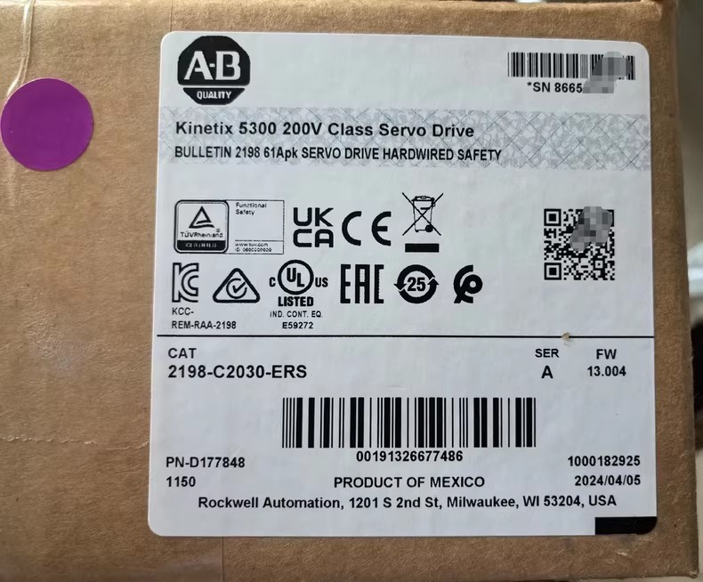 2198-C2030-ERS Kinetix 5300-Servoantrieb, brandneu und original. Schnelle Lieferung