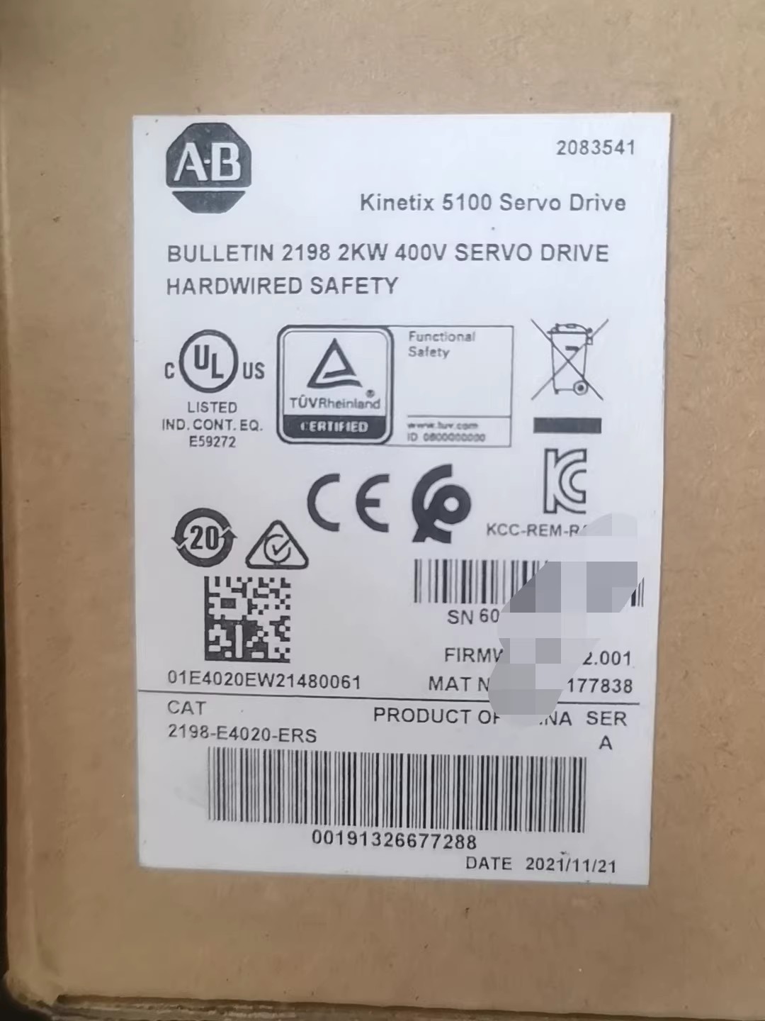 2198-E4020-ERS Kinetix 5100-Servo, brandneu und echt