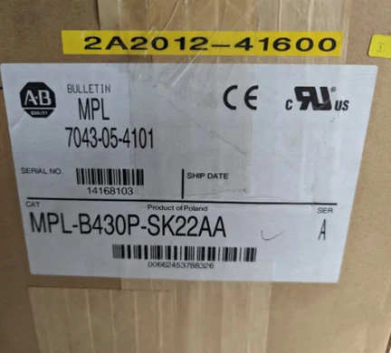 Allen Bradley MPL-B430P-SK22AA Servomotor Bulletin MPL LL