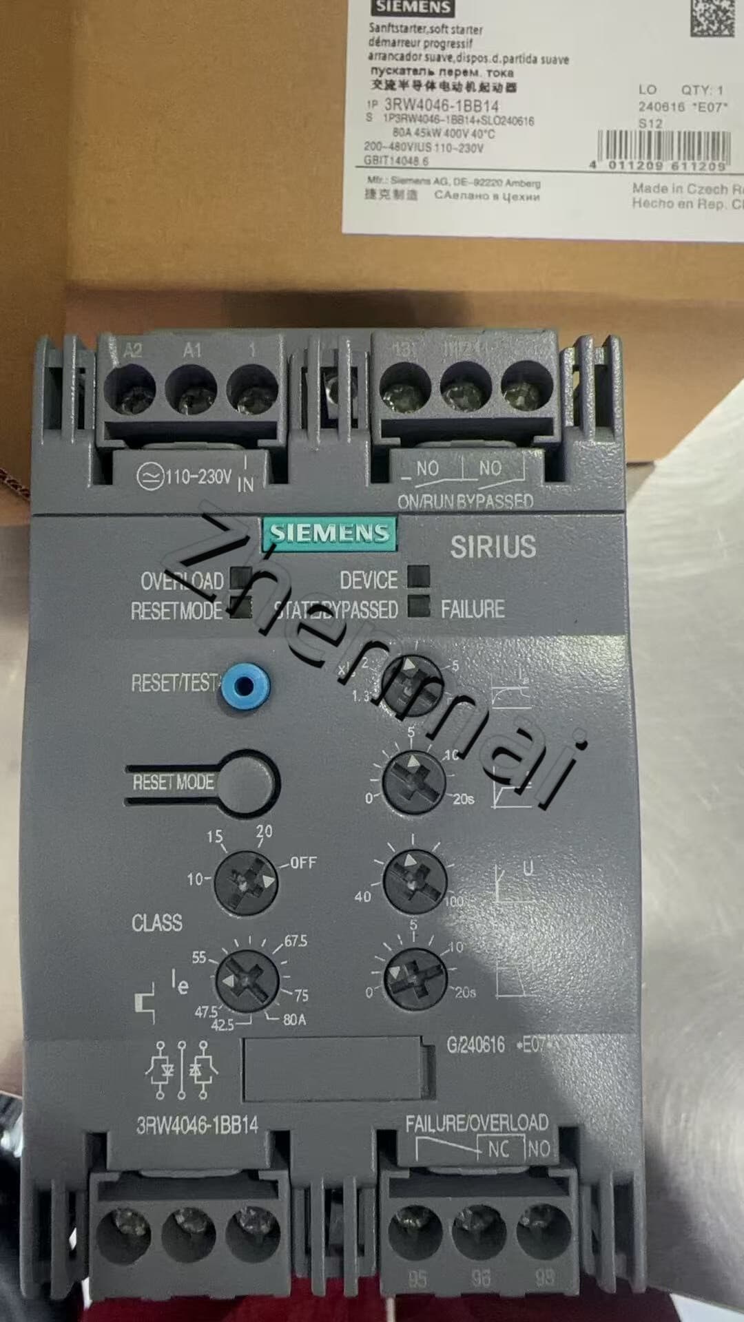 Brandneuer, originaler Siemens 3RW4046-1BB14 Softstarter SIRIUS SOFT STARTER