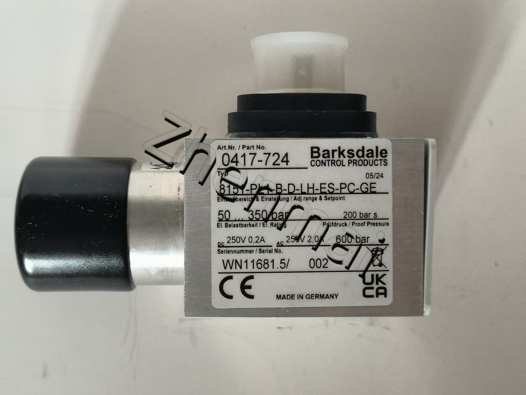 Brandneues Original Barksdale 8151-PL1-B-D-LH-ES-PC-GE 0417-724 8151-PL1-B-D-LH-ES-PC-GE Drucksensor Niveauschalter Durchflussschalter Druckschalter Schneller Versand