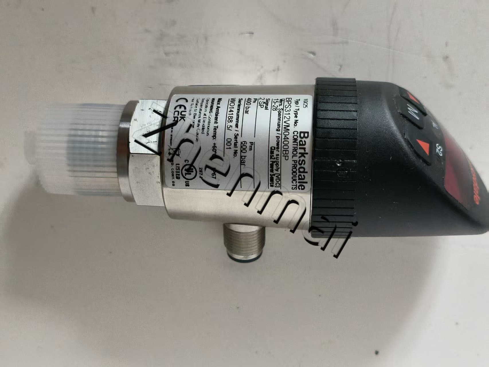 Brandneuer Original Barksdale BPS312VM0400BP Drucksensor Niveauschalter Durchflussschalter Druckschalter Schneller Versand