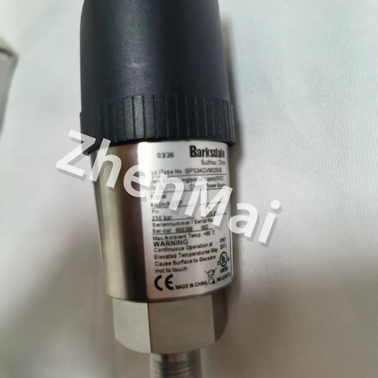 Brandneuer Original Barksdale BPS34GVM0400B Drucksensor Niveauschalter Durchflussschalter Druckschalter Schneller Versand