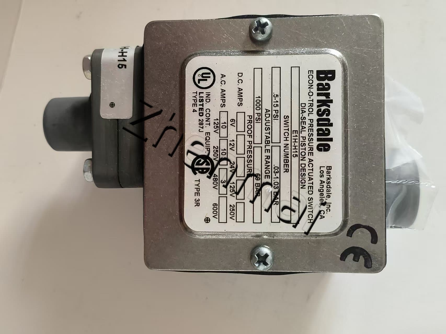 Brandneuer Original Barksdale E1H-H15 Drucksensor Niveauschalter Durchflussschalter Druckschalter Schneller Versand