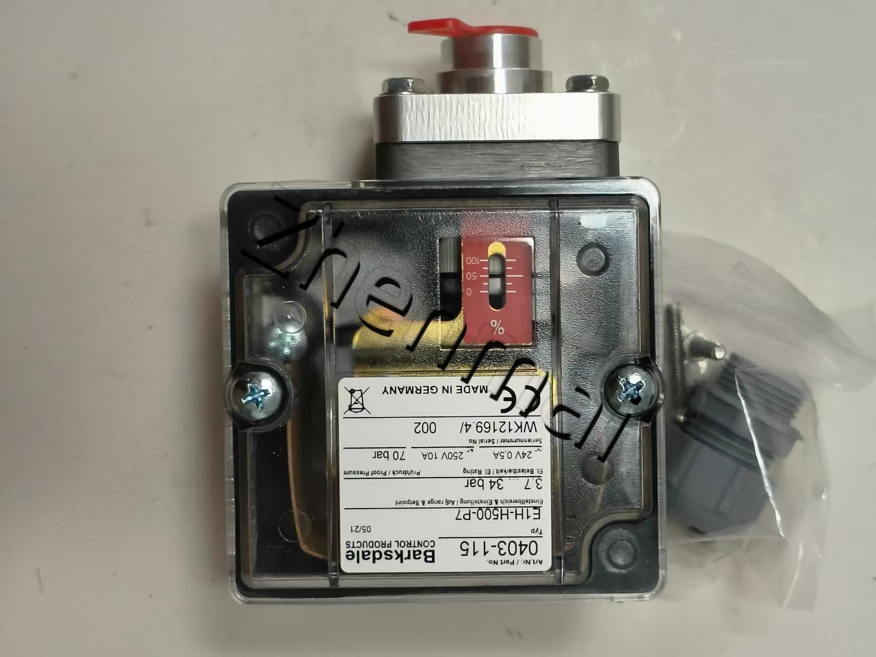 Brandneues Original Barksdale E1H-H500-P7 0403-115 Drucksensor Niveauschalter Durchflussschalter Druckschalter Schneller Versand