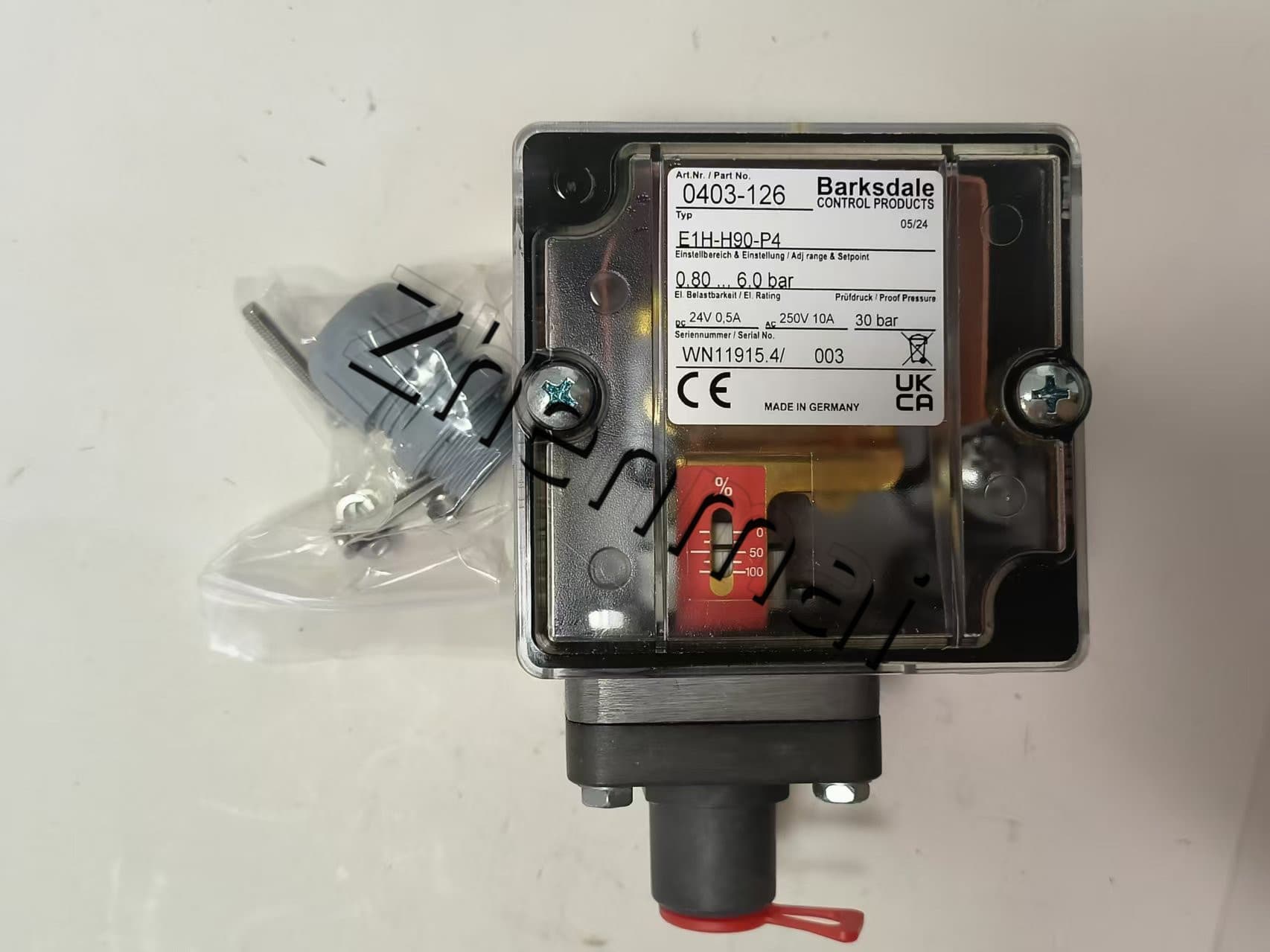 Brandneues Original Barksdale E1H-H90-P4 0403-126 Drucksensor Niveauschalter Durchflussschalter Druckschalter Schneller Versand