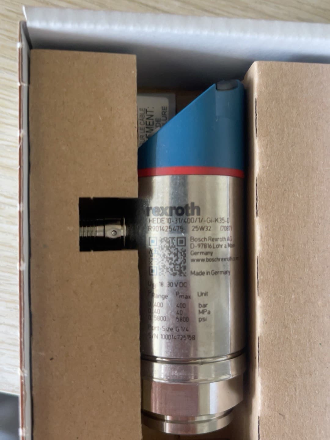 Brandneuer Original Bosch Rexroth Servoantrieb Drucksensor HEDE10-3X/400/1/-GI-K35-0 Servomotor Schneller Versand