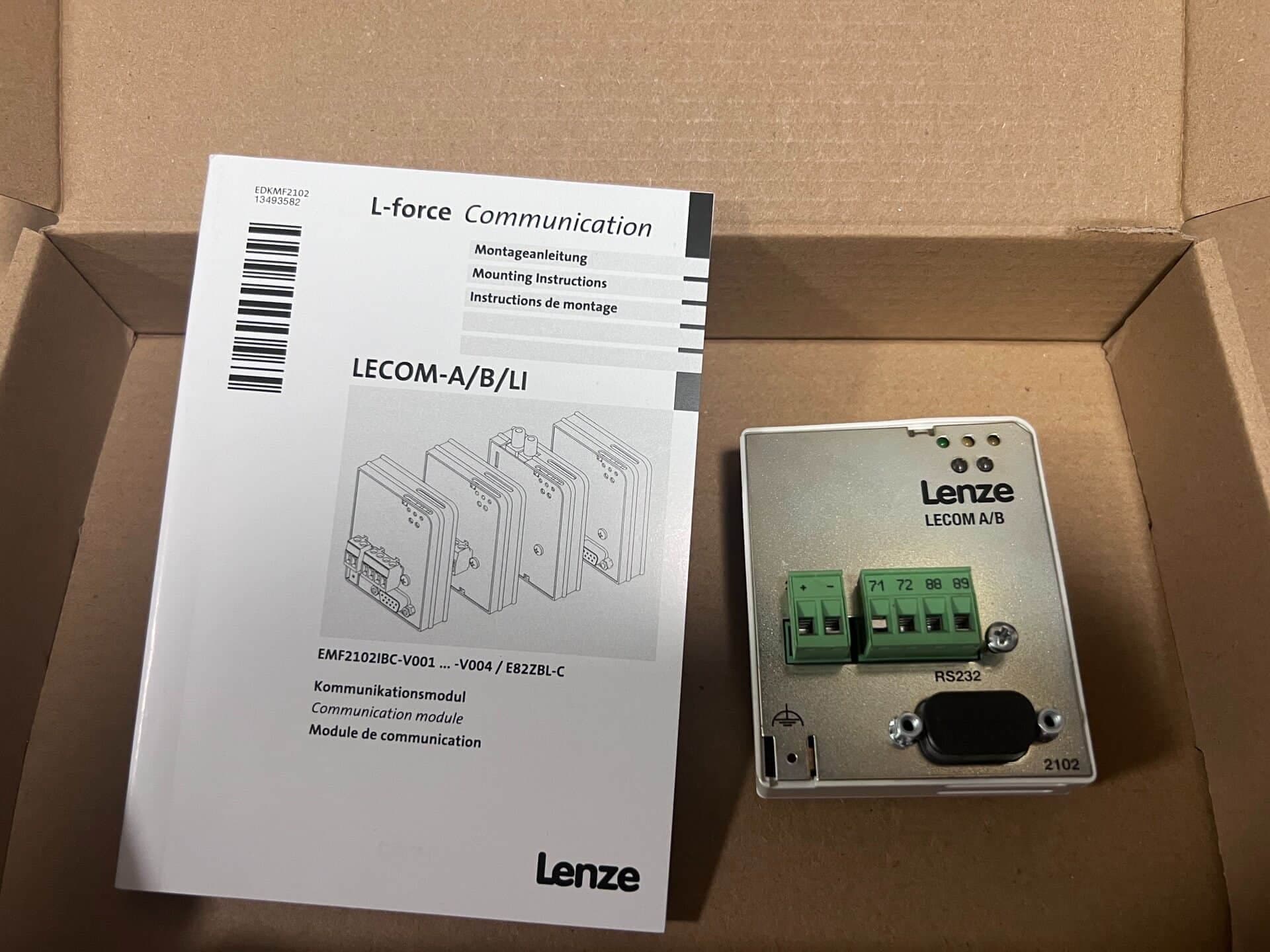 Echtes neues Lenze EMF2102IBCV002 Industrie-E/A-Modul FedEx DHL Schneller Versand